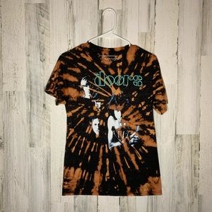 The Doors Hand Bleach Dyed Shirt-Small